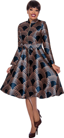 Dresses by Nubiano 12041 Print Dress