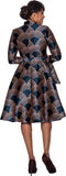 Dresses by Nubiano 12041 print dress