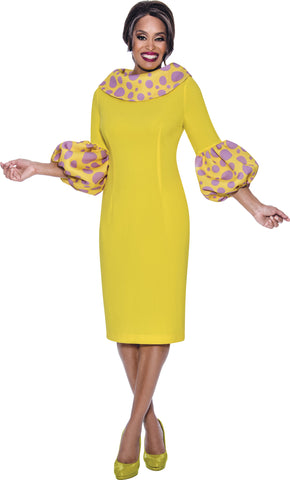 Dresses by Nubiano 12151 yellow dress