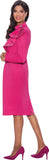 Dresses by Nubiano 12161 pink scuba dress