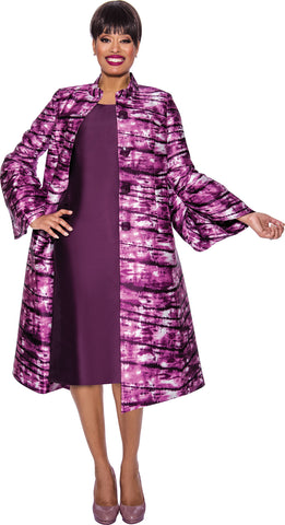 Dresses by Nubiano 12222 Purple jacket dress