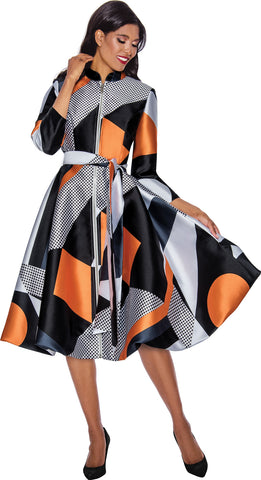 Dresses by Nubiano 12251 print dress