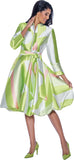 Dresses by Nubiano 12251 green dress