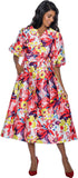 Dresses by Nubiano 851 floral print maxi dress