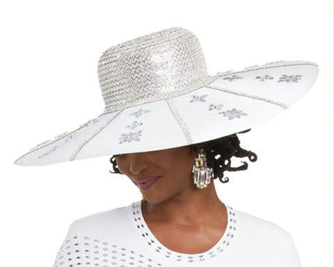 Donna Vinci H13383 white hat