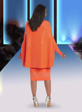 Donna Vinci Knit 13382 cape dress