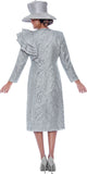 Divine Queen 2262 silver jacket dress