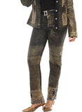 DV Jeans 8521 gold rhinestone mbellisehd denim pant