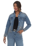 DV Jeans 8526 Blue Rhinestone jacket