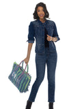 DV Jeans 8524 denim rhinestone jacket