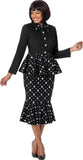 Devine Sport 800342 black denim skirt suit