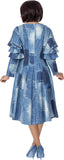 Devine Sport 800351 denim midi dress