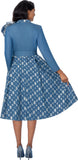 Devine Sport 800381 blue denim midi dress