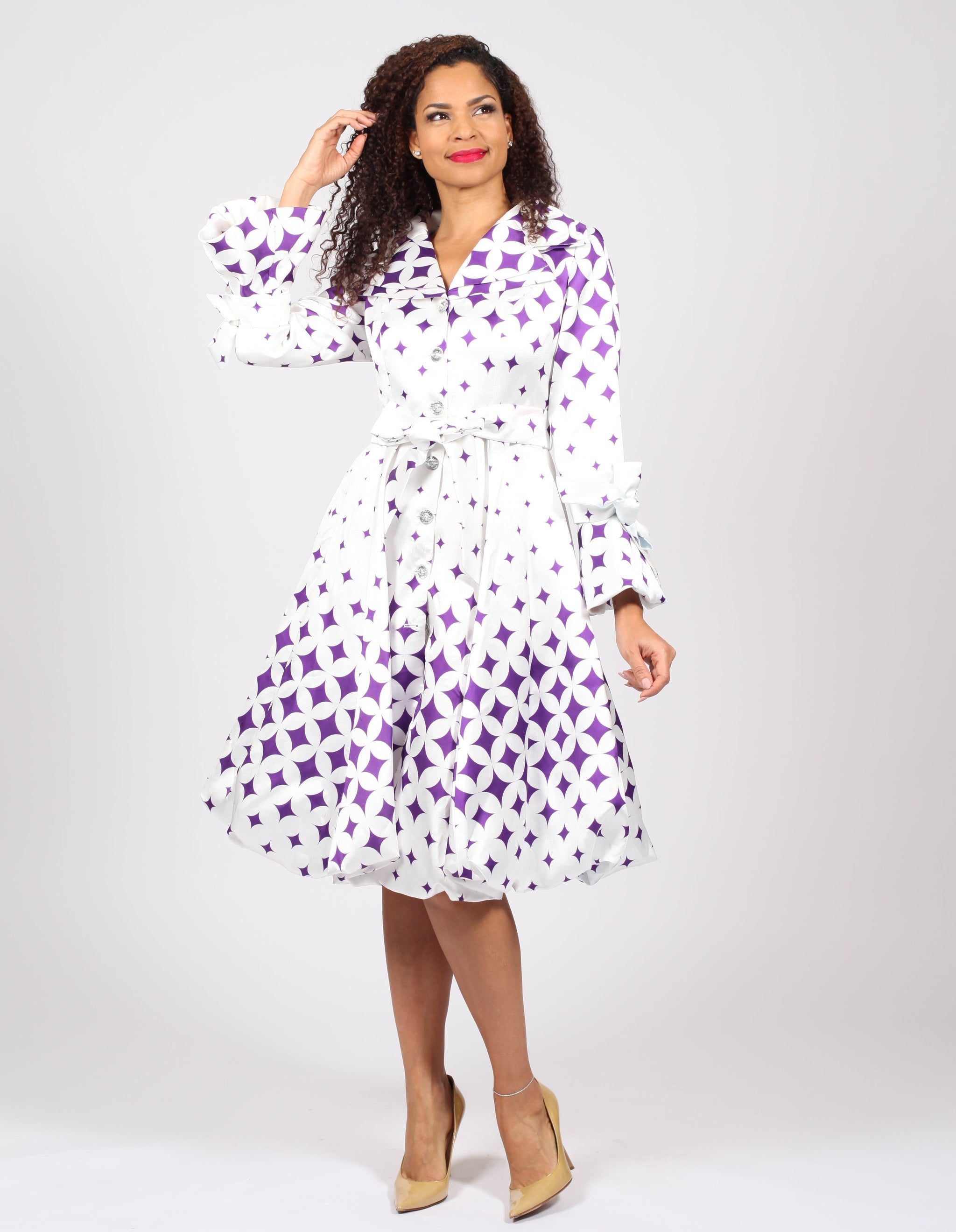 purple bell sleeve dress SHEIN Priv Plus Size Women Sparkly A-Line Short have addition to your wardrobe Simplee Women's Spring/Summer New Solid