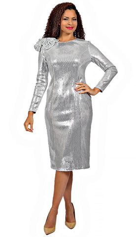 Diana 8563 silver dress