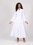 Diana 8601 women's white clergy robe