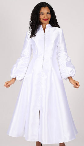 Diana 8601 Women's white clergy robe