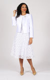 Diana 8629 white jacket dress