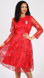 Diana 8639 red dress