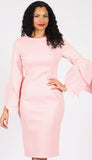 Diana 8694 pink dress