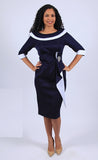 Diana 8725 navy scuba dress