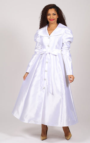 Diana 8743 white puff sleeve maxi dress
