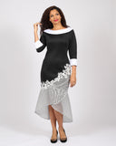 Diana 8851 black scuba dress