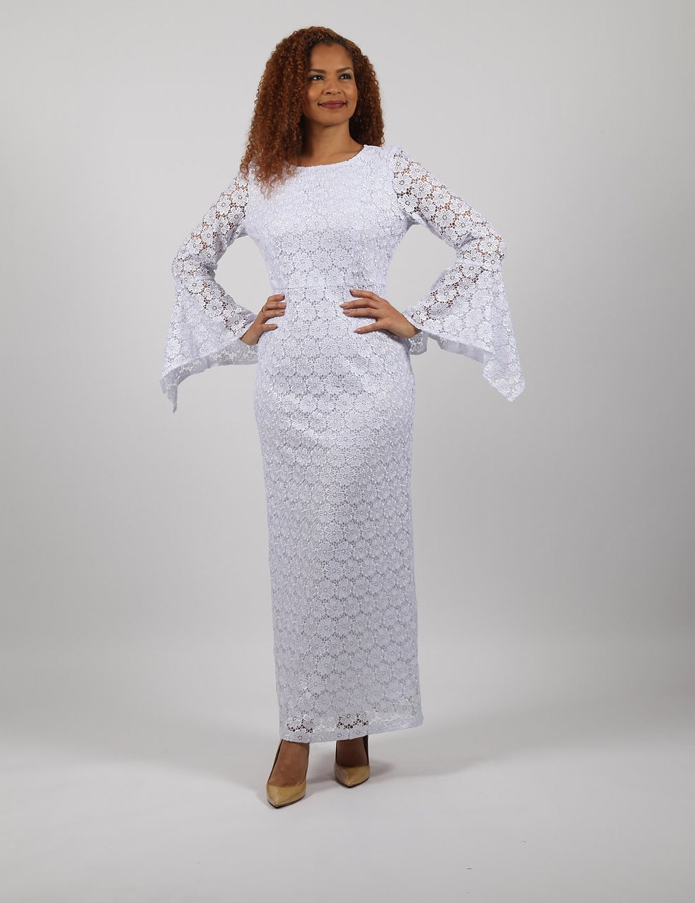 fitted lace wedding dress Diana 8947 – Diva's Den Fashion, LLC