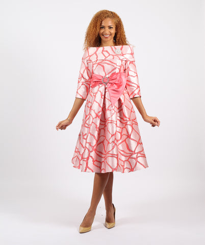 Diana 8986 pink dress