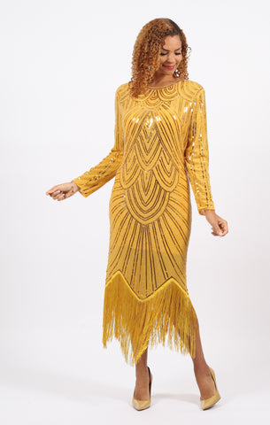 Diana 9066 gold dress