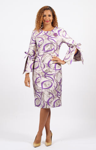 Diana 9073 purple dress