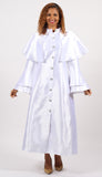 Diana 9077 white capelet clergy robe