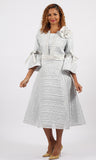 Diana 9084 silver mesh dress