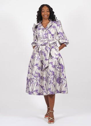 Diana 9085 purple maxi dress