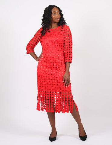 Diana 9095 red dress