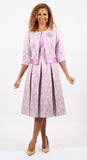 Diana 8759 lavender purple jacket dress