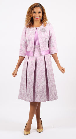 Diana 8759 lavender purple jacket dress