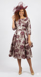 Diana 8847 wine dress