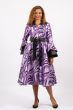 Diana 8973 purple dress