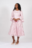 Diana 8984 pink lace dress