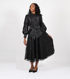 Diana 9083black lace maxi dress