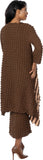 Divine Casuals 2072 brown knit skirt set