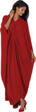 Divine Casuals 2081 Red knit maxi dress