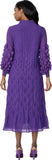 Divine Casuals 2091 purple midi dress