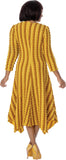 Divine Casuals 2121 gold knit dress