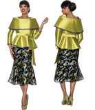Divine Queen 2292 green skirt suit