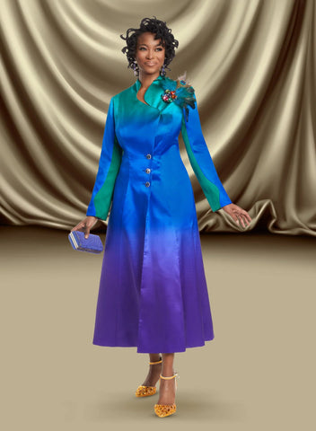 Donna Vinci 12050 ombre maxi dress