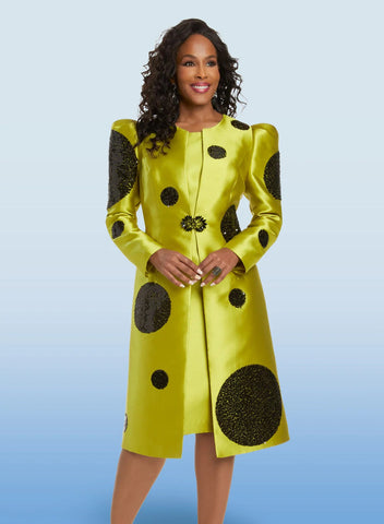 Donna Vinci 12069 puff sleeve jacket dress