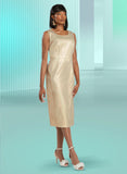 Donna Vinci 12094 gold dress