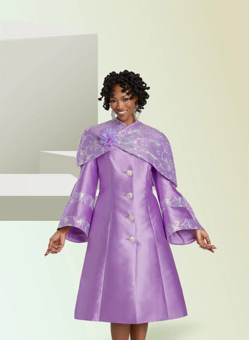 Donna Vinci 12115 lavender purple dress